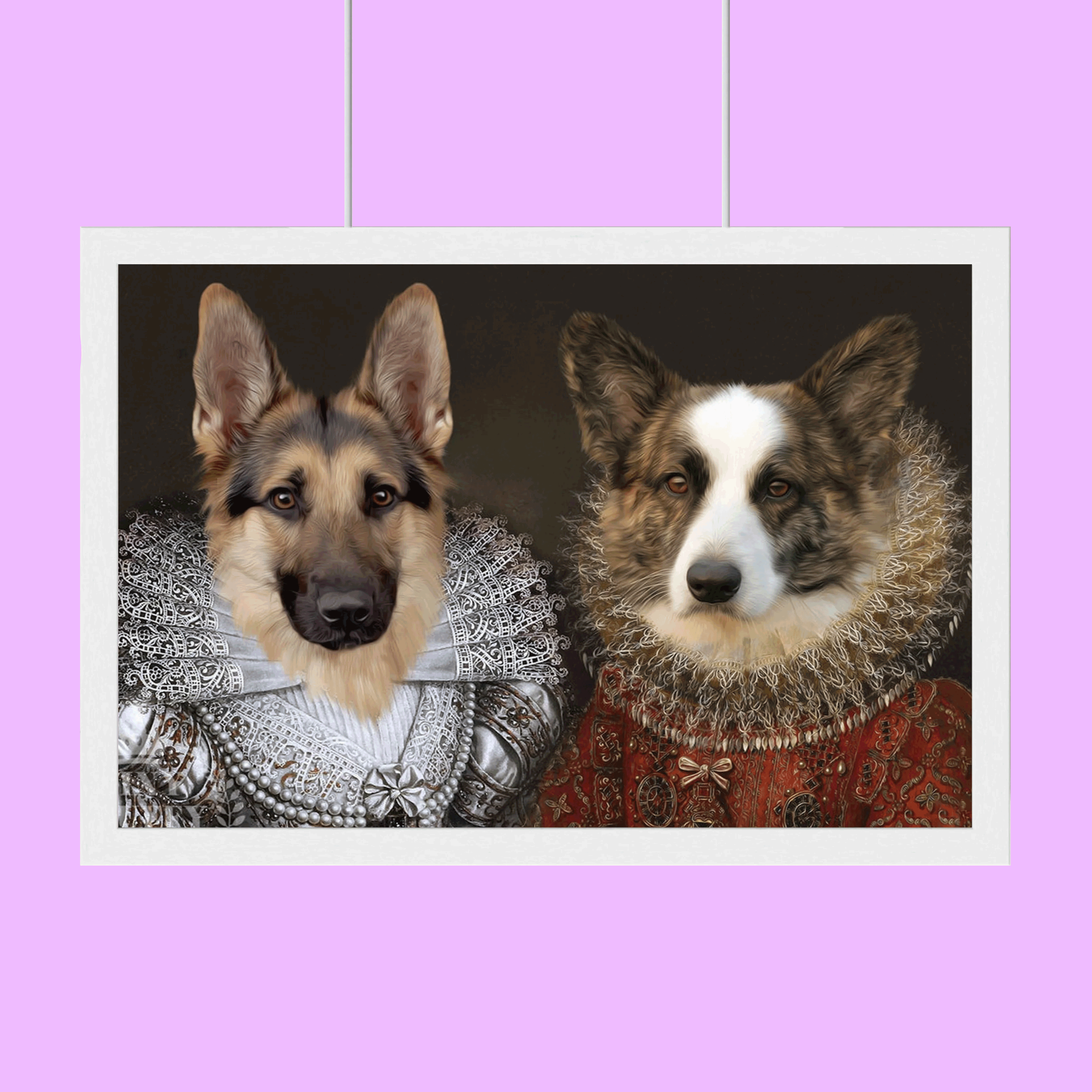 The Noble Duo - Custom Pet Portrait